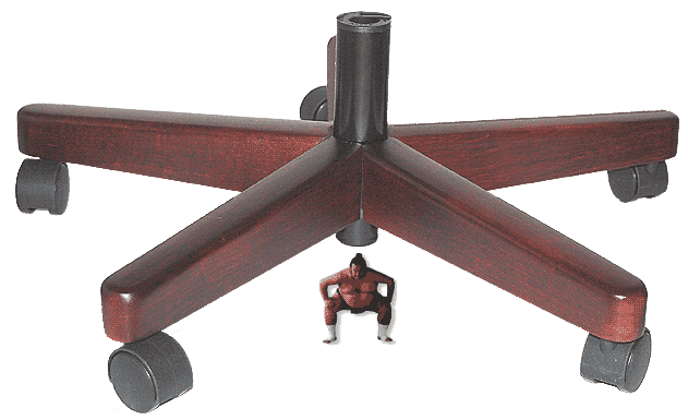 Wood Executive Swivel Office Chair Base