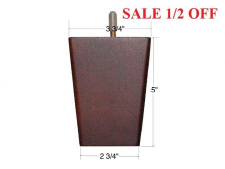 Couch Leg Brown Mahogany 5