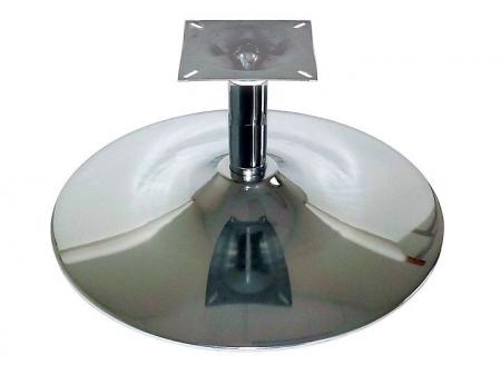 Round Chrome Polished Swivel Base