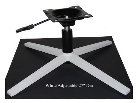 White Adjustable Height